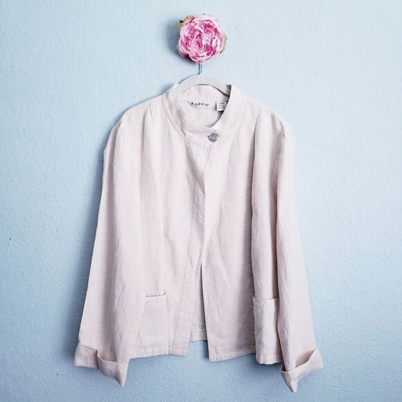 Orvis Cream Linen Jacket - Picture 1 of 6